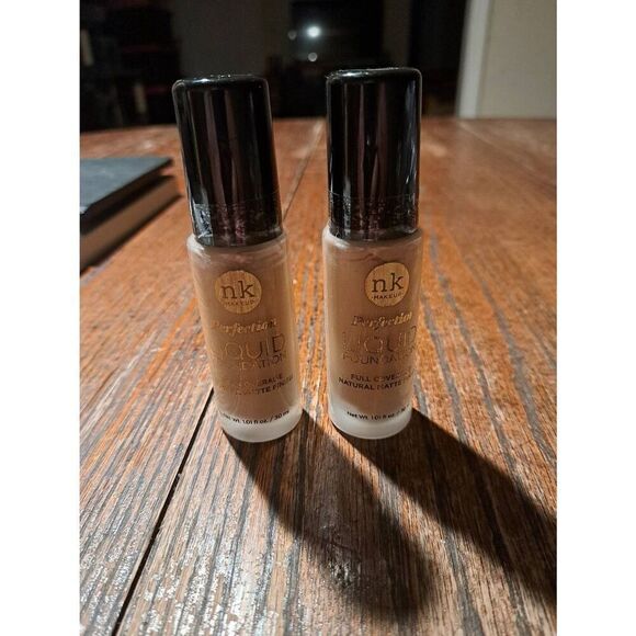 New Lot of 2 Sealed NK Makeup Perfection Liquid Foundation FFPF01 Beige - Picture 3 of 4